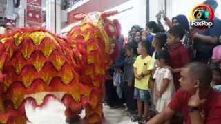 Atraksi Barongsai Peringatan Hari Raya Imlex di Mall Plaza Asia menghibur para Pengunjung